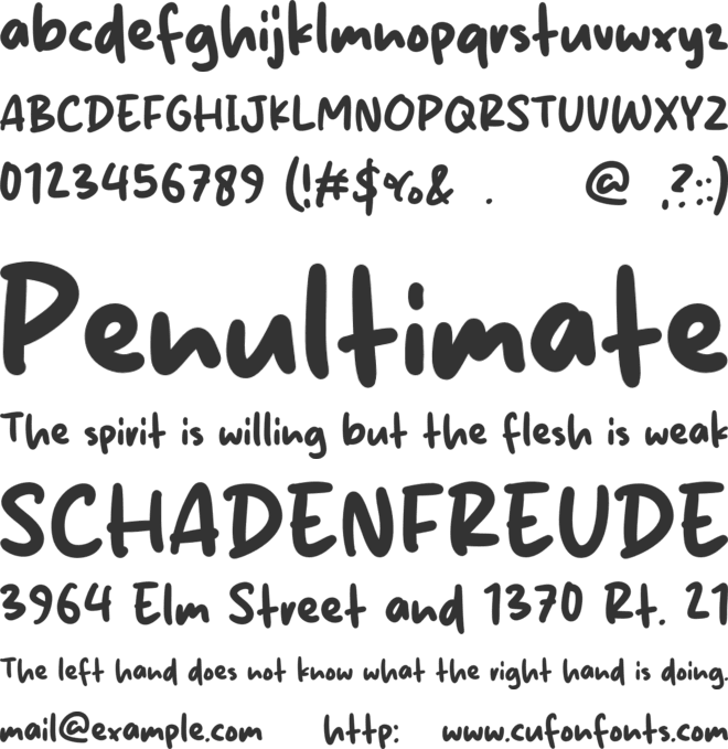 Lisda Jelly font preview