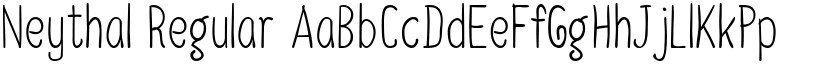 Neythal Regular font
