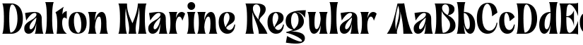 Dalton Marine font download