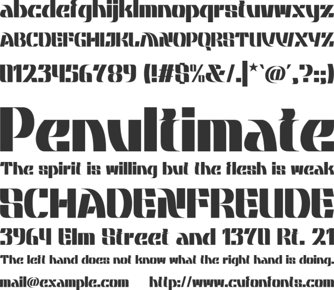 Noyr Modern Extra Bold Font font preview