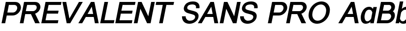 PREVALENT SANS PRO font
