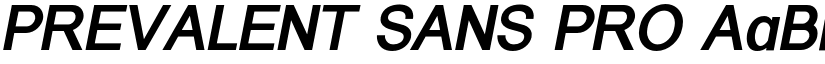PREVALENT SANS PRO font