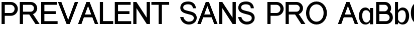 PREVALENT SANS PRO font