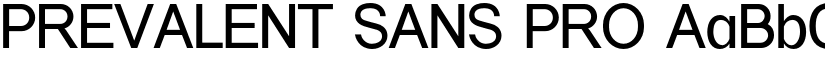 PREVALENT SANS PRO font