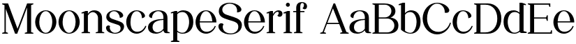 MoonscapeSerif font