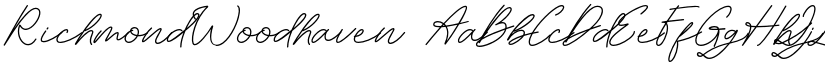 RichmondWoodhaven font
