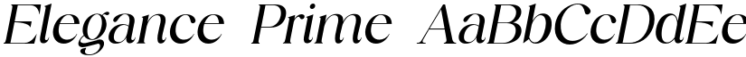 Elegance Prime font