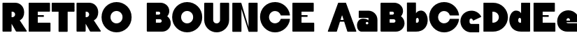 RETRO BOUNCE font