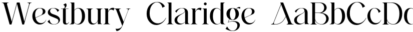 Westbury Claridge font download