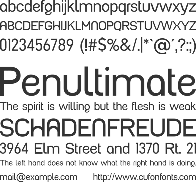 Pollygram font preview