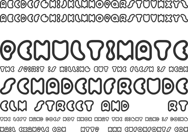 Sixty Queens font preview