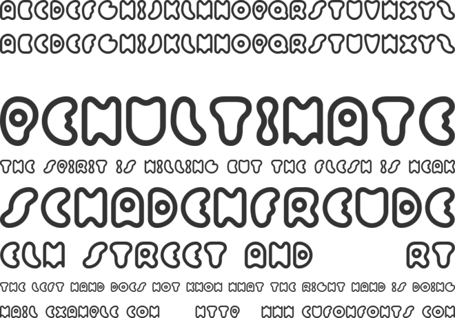 Sixty Queens font preview