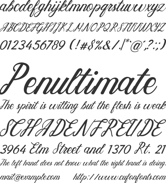 VintageRegal font preview