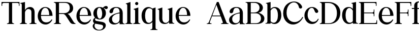 TheRegalique font