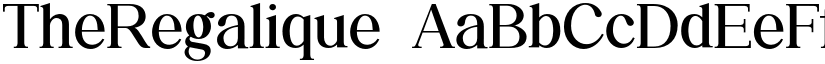 TheRegalique font