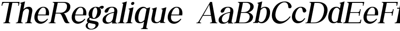 TheRegalique font
