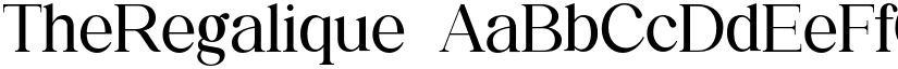 TheRegalique font