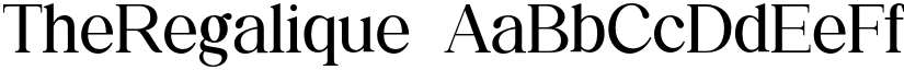 TheRegalique font