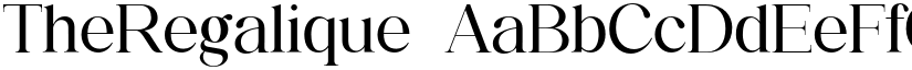 TheRegalique font