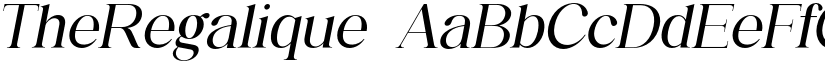 TheRegalique font