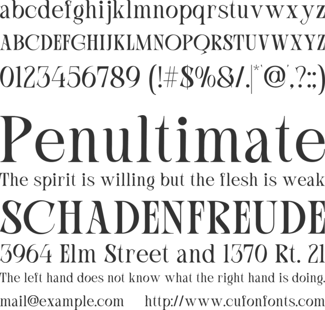 Rook Castle font preview