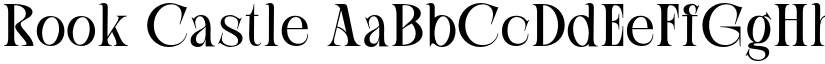 Rook Castle font download