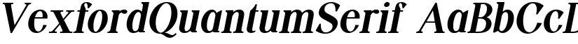 VexfordQuantumSerif font