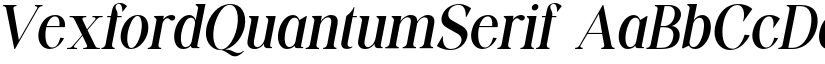 VexfordQuantumSerif font