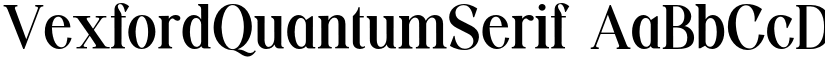 VexfordQuantumSerif font