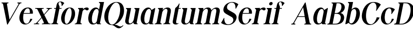 VexfordQuantumSerif font