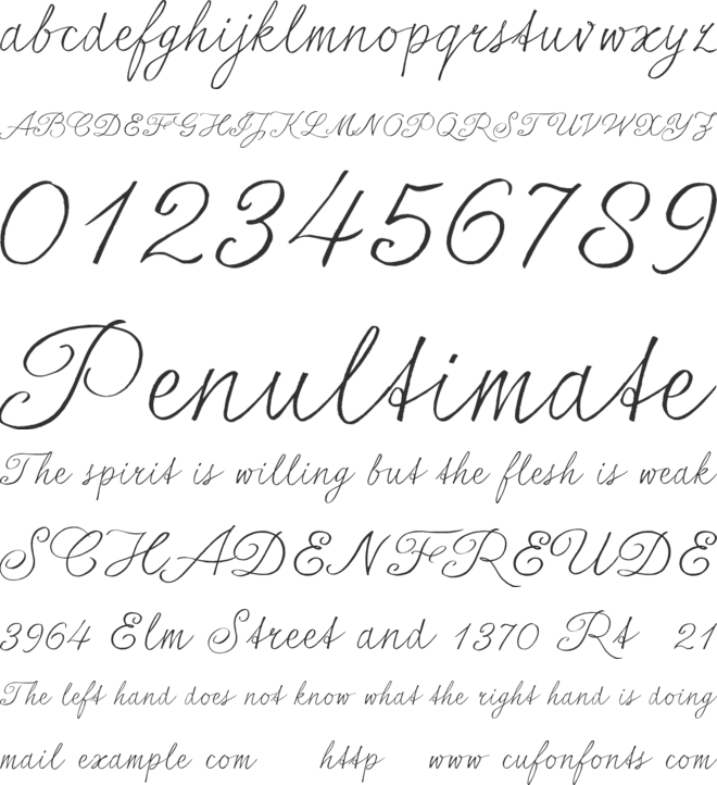 seriousSally_Trial font preview