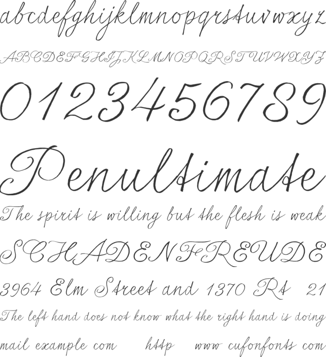 seriousSally_Trial font preview