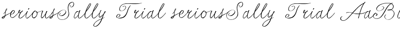 seriousSally_Trial seriousSally_Trial font