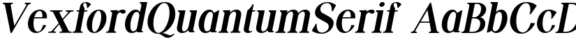 VexfordQuantumSerif font