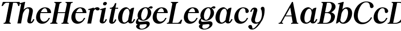 TheHeritageLegacy font
