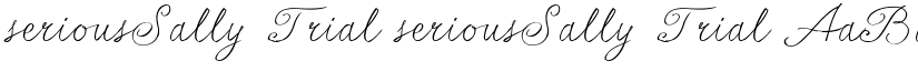 seriousSally_Trial seriousSally_Trial font