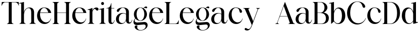 TheHeritageLegacy font download