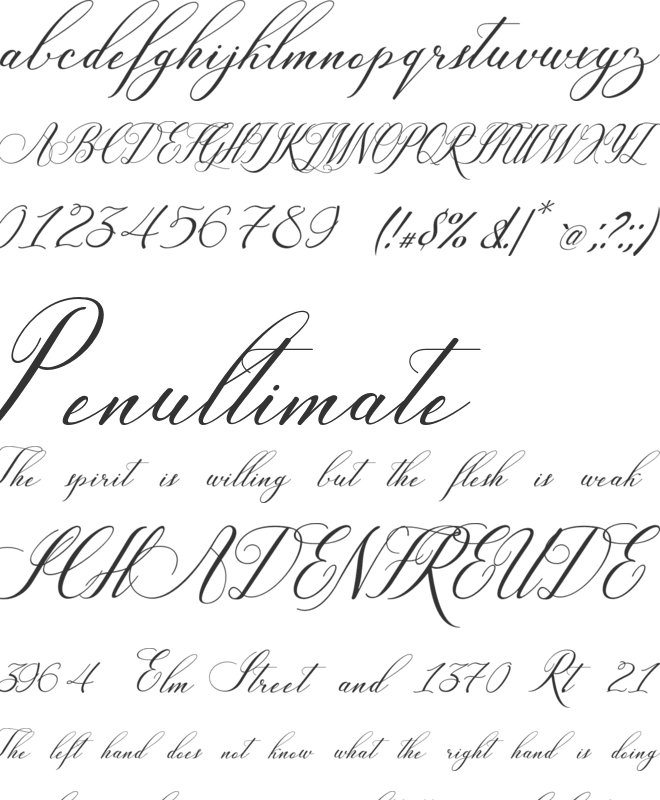 KatherinaMarceline font preview