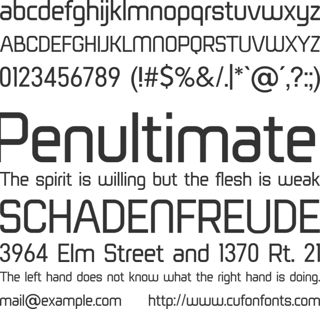 Neuromax font preview