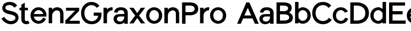 StenzGraxonPro font