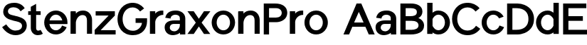 StenzGraxonPro font