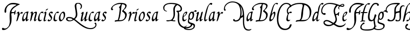 FranciscoLucas Briosa Regular font