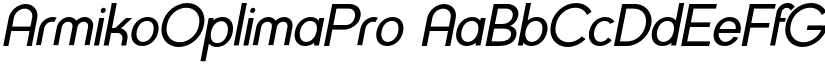 ArmikoOplimaPro font