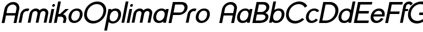 ArmikoOplimaPro font