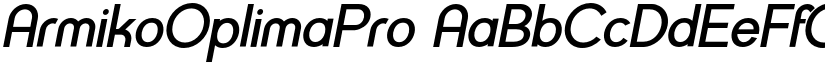 ArmikoOplimaPro font