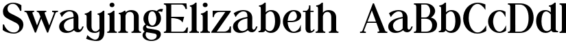 SwayingElizabeth font