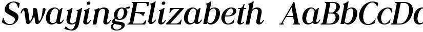 SwayingElizabeth font