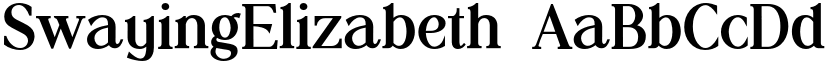 SwayingElizabeth font