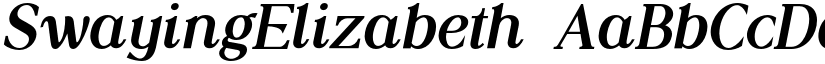SwayingElizabeth font