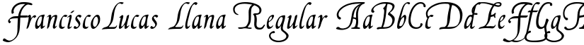 FranciscoLucas Llana Regular font